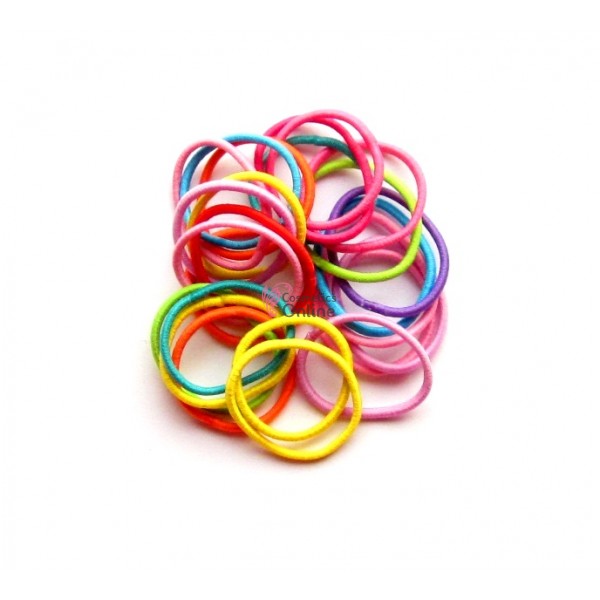 Elastice pentru codite Cod EL021, set 25 bucati colorate mari
